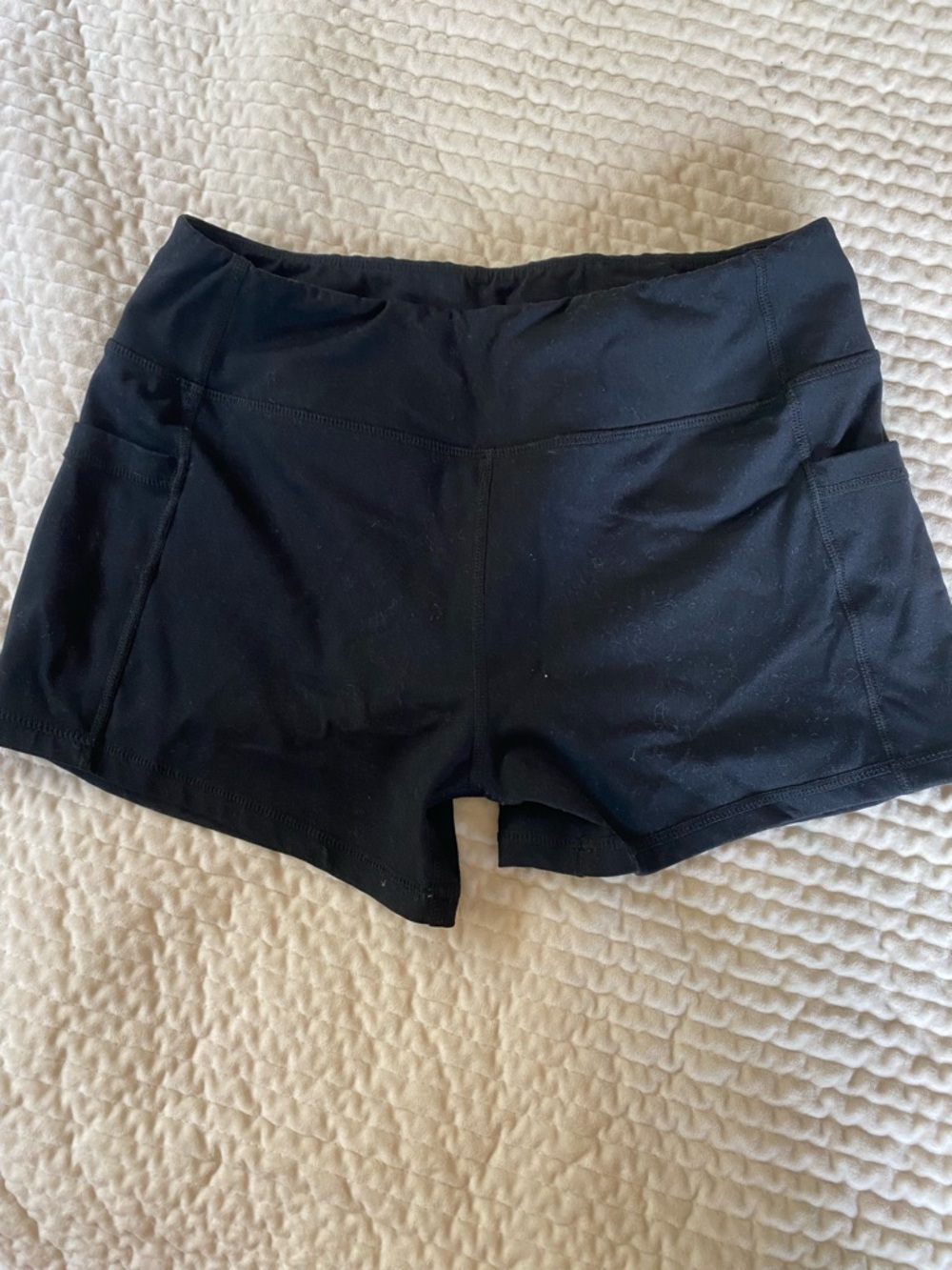 Born Primitive Women's Black Athletic Shorts with Side Pockets